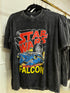 Charcoal Grey Animated Print Oversize T-shirts